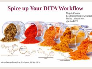 Spice up your DITA workflows