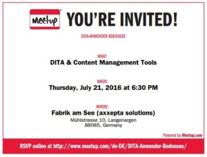 Meetup Einladung Juli 2016