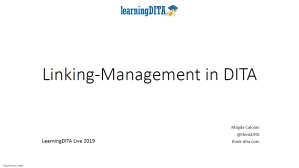 DITA Link Management - cover